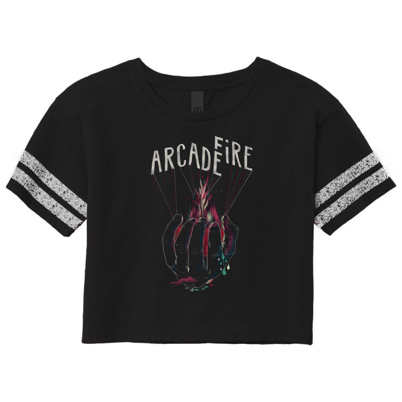 Arcade Fire Hand Scorecard Crop Tee by kaaspi | Artistshot