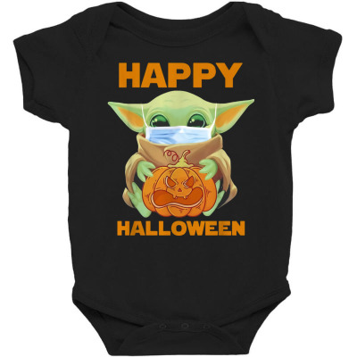 Baby Yoda Hug Pumpkin Baby Bodysuit Designed By Bariteauhannah