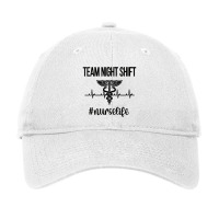 Womens Team Night Shift Caduceus Nursing Night Shift Nurse Week Adjustable Cap | Artistshot