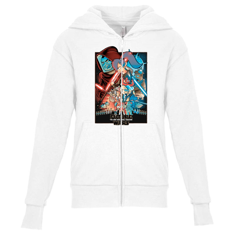 Future Wars Youth Zipper Hoodie by fisherm | Artistshot