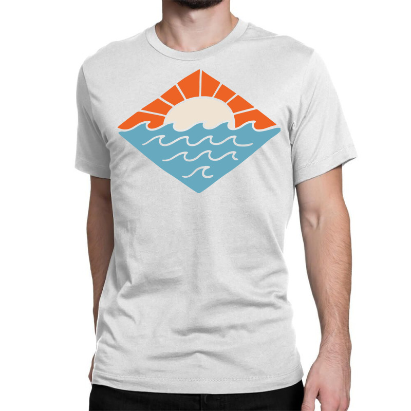 Sunset And Beach Classic T-shirt by Quilimo | Artistshot