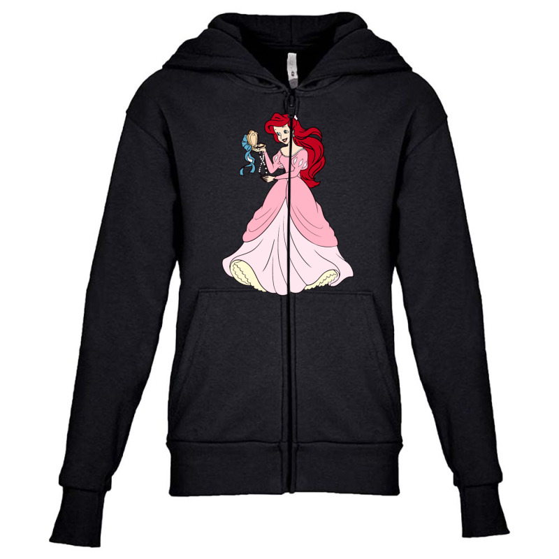 Ariel Youth Zipper Hoodie by nazanayla | Artistshot