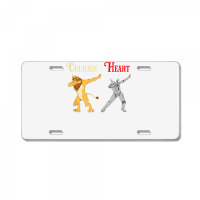 Cowardly Lion Courage Tin Man Heart Shirt Wizard Of Oz Tee License Plate | Artistshot