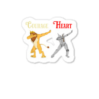 Cowardly Lion Courage Tin Man Heart Shirt Wizard Of Oz Tee Sticker | Artistshot