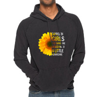 Capricorn Girls Are Sunshine Mixed With A Little Hurricane Vintage Hoodie | Artistshot