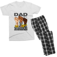 Womens Hand Dad Of A Warrior Corticalisual Impairment Men's T-shirt Pajama Set | Artistshot