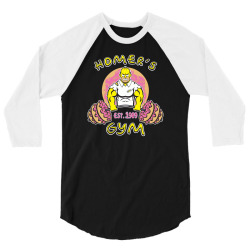 homer's gym 3/4 Sleeve Shirt | Artistshot