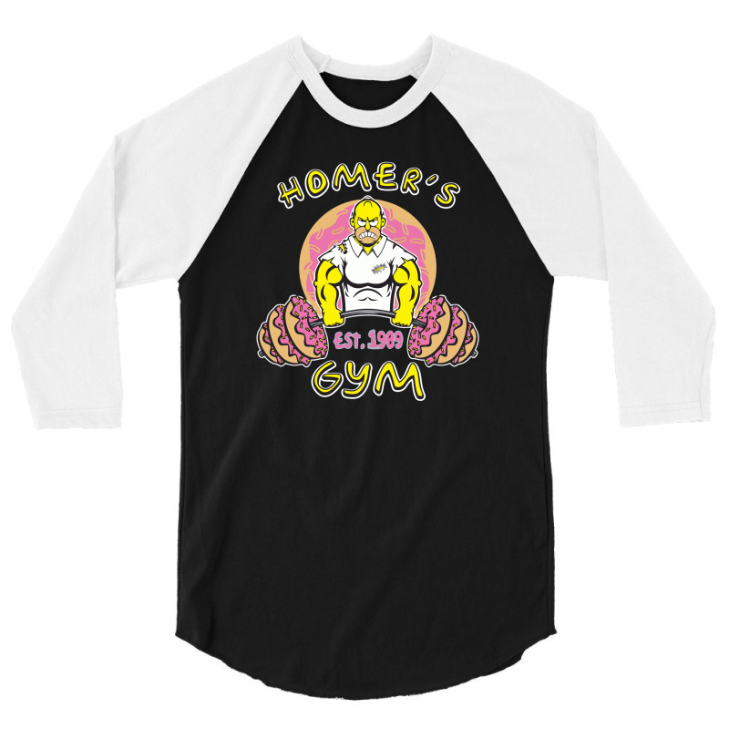 Homer's Gym 3/4 Sleeve Shirt | Artistshot
