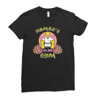Homer's Gym Ladies Fitted T-shirt | Artistshot