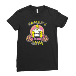 homer's gym Ladies Fitted T-Shirt | Artistshot