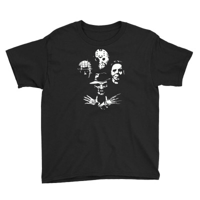 Horror Icons Youth Tee Designed By Monzart