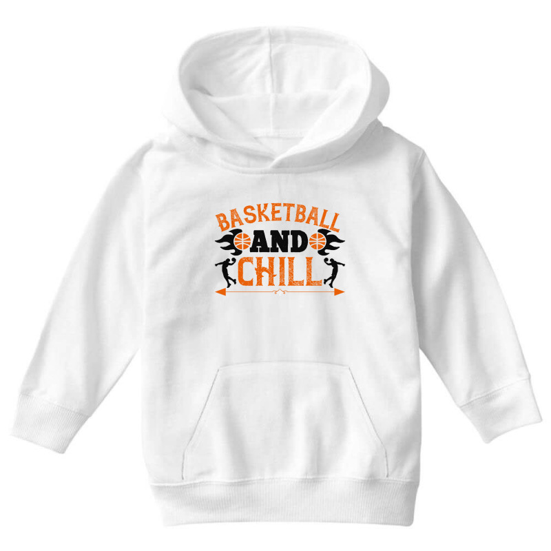 Basketball Chill Black Youth Hoodie by Frolleintinadas | Artistshot