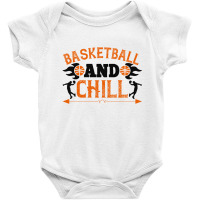 Basketball Chill Black Baby Bodysuit | Artistshot