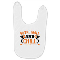 Basketball Chill Black Baby Bibs | Artistshot