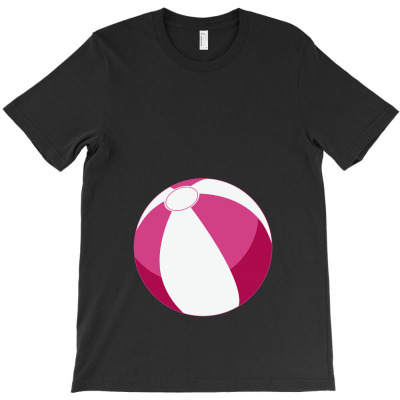 Pink Beachball Baby Girl T-shirt Designed By Ofutlu