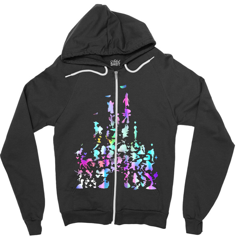 Castle Characters Zipper Hoodie | Artistshot