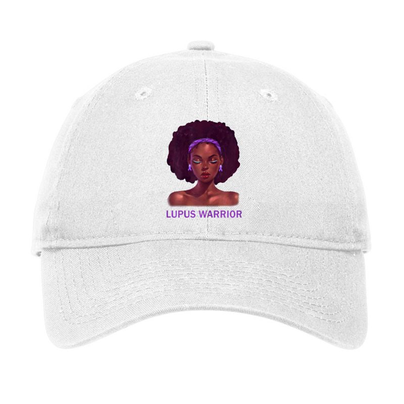 Womens Afro African American Black Woman Lupus Warrior Adjustable Cap | Artistshot