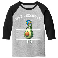 Funny Volleyball For Men Women Holy Guacamole Player Blocker T Shirt Youth 3/4 Sleeve | Artistshot