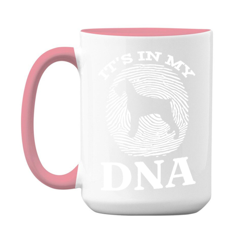 Giant T  Shirt Giant Schnauzer It`s In My D N A Fingerprint Giant Schn 15 Oz Coffee Mug by elephantjellyfish | Artistshot