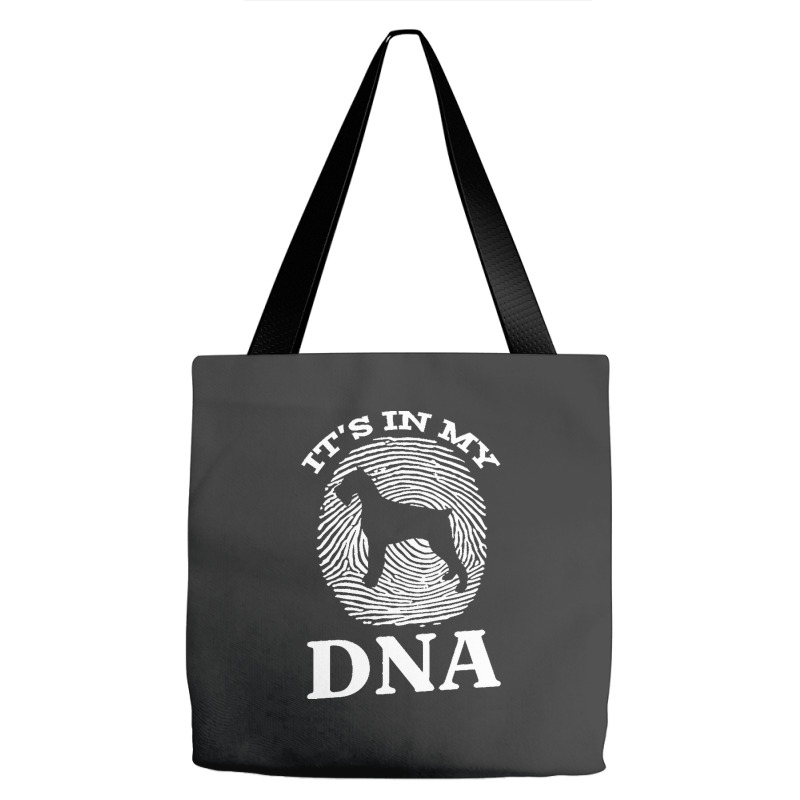 Giant T  Shirt Giant Schnauzer It`s In My D N A Fingerprint Giant Schn Tote Bags by elephantjellyfish | Artistshot