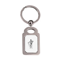 Duel Personality Hema Longsword Fencer T Shirt Silver Rectangle Keychain | Artistshot