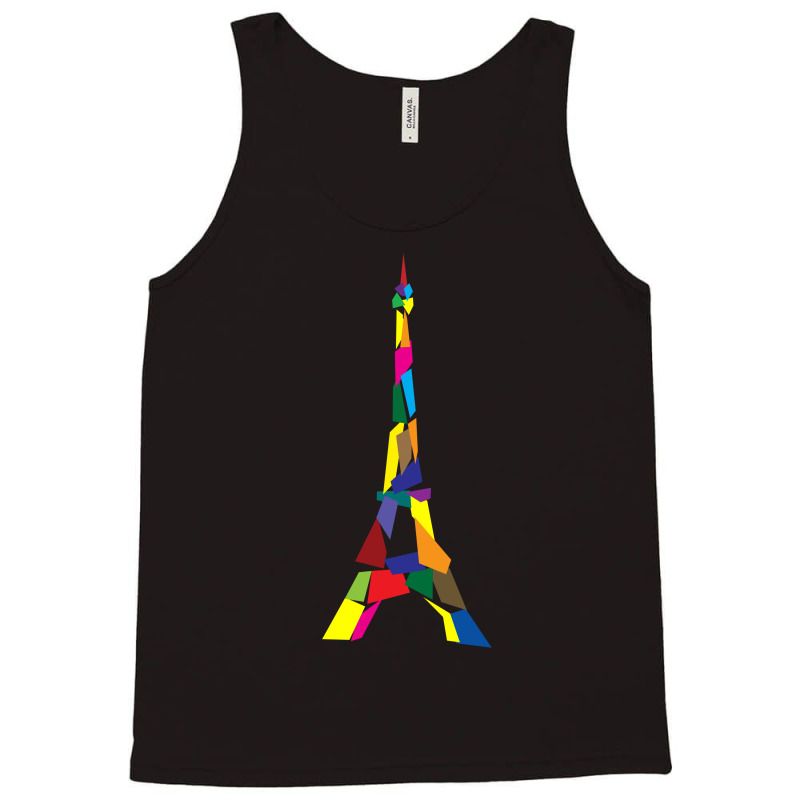 Abstract Eiffel Tower France Paris Tank Top | Artistshot