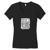 Funny Abstract Geometric Arc Women's V-neck T-shirt | Artistshot