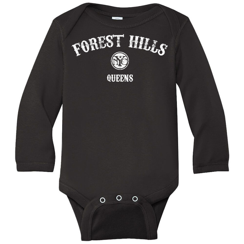 Forest Hills Queens New York T Shirt Long Sleeve Baby Bodysuit by mikidicosmo | Artistshot