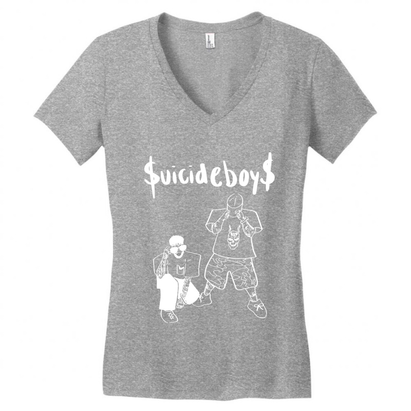 Boys And Music Women's V-Neck T-Shirt by meghan irwandi | Artistshot