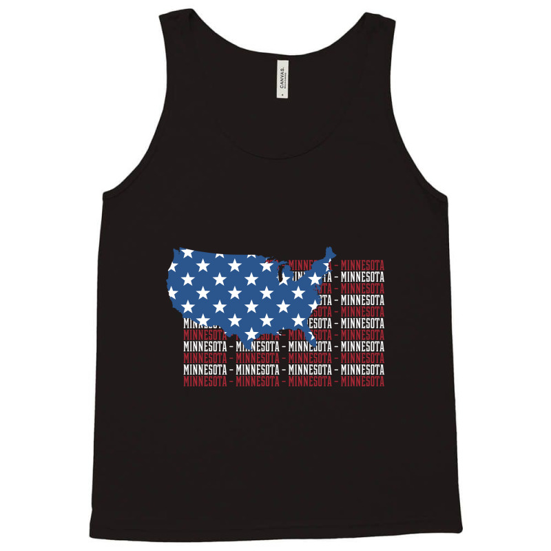 American Flag Minnesota City - Patriotic Gift Tank Top | Artistshot