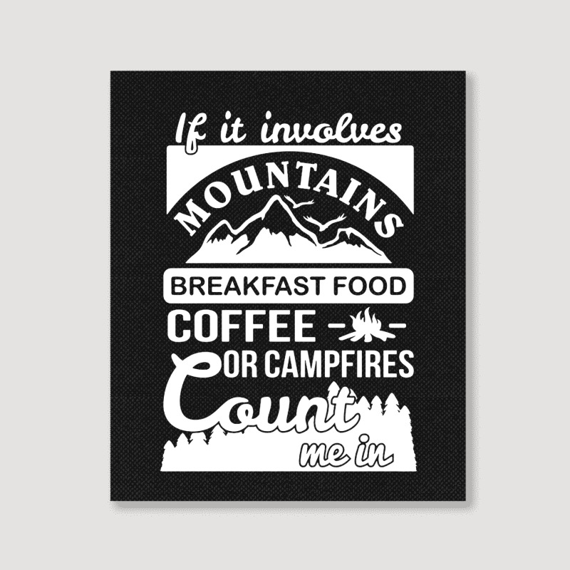 Camping Portrait Canvas Print | Artistshot