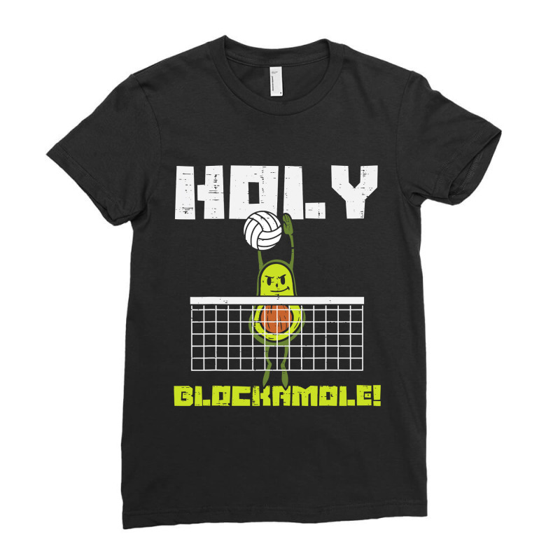 Holy Blockamole Avocado Volleyball Player Blocker Men Women T Shirt Ladies Fitted T-Shirt by HUUY | Artistshot