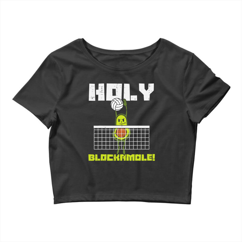 Holy Blockamole Avocado Volleyball Player Blocker Men Women T Shirt Crop Top by HUUY | Artistshot