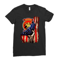 Strike Fighter Squadron 87 (vfa 87) American Flag Long Sleeve T Shirt Ladies Fitted T-shirt | Artistshot