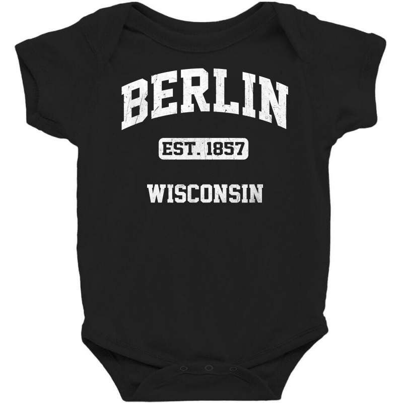 Berlin Wisconsin Wi Vintage State Athletic Style T Shirt Baby Bodysuit | Artistshot