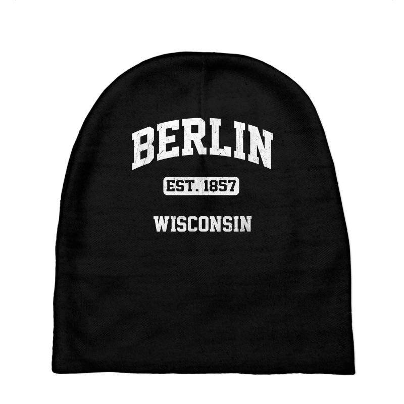 Berlin Wisconsin Wi Vintage State Athletic Style T Shirt Baby Beanies | Artistshot