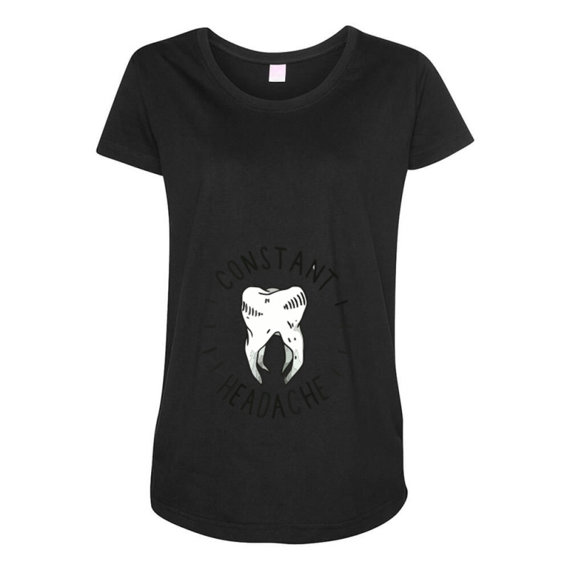 Constant Headache Maternity Scoop Neck T-shirt by billy art | Artistshot