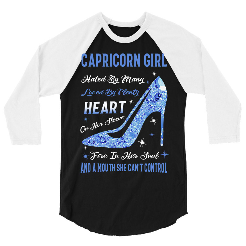 Capricorn Girl Hated By Many Loved By Plenty 3/4 Sleeve Shirt | Artistshot