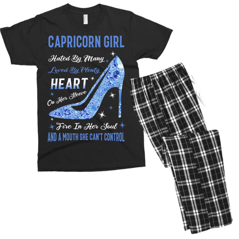 Capricorn Girl Hated By Many Loved By Plenty Men's T-shirt Pajama Set | Artistshot