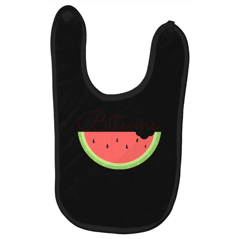 Bite Me T  Shirtwatermelon Bite Me T  Shirt Baby Bibs by gunwalebloomers | Artistshot