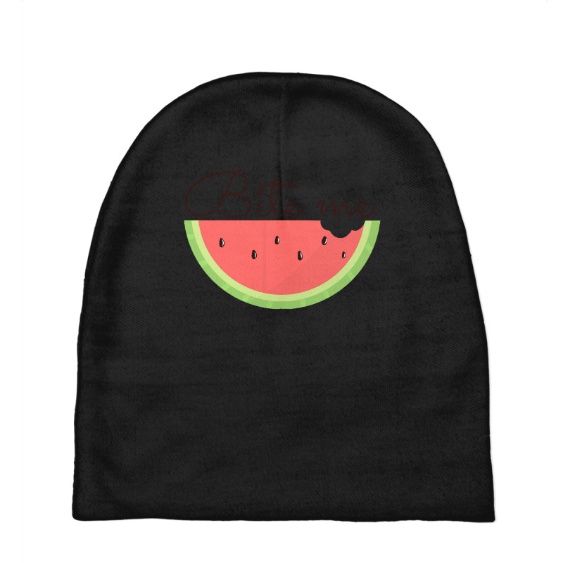 Bite Me T  Shirtwatermelon Bite Me T  Shirt Baby Beanies by gunwalebloomers | Artistshot