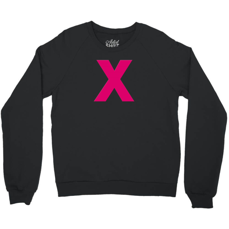 Pink X Crewneck Sweatshirt | Artistshot