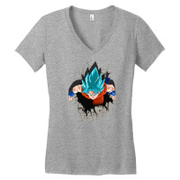 Dragon Ballz Saiyan Blue Women's V-neck T-shirt | Artistshot