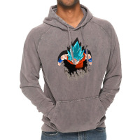 Dragon Ballz Saiyan Blue Vintage Hoodie | Artistshot