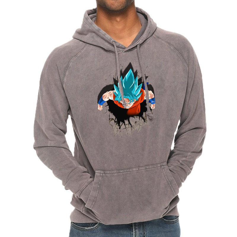 Dragon Ballz Saiyan Blue Vintage Hoodie by kumalasiwi | Artistshot