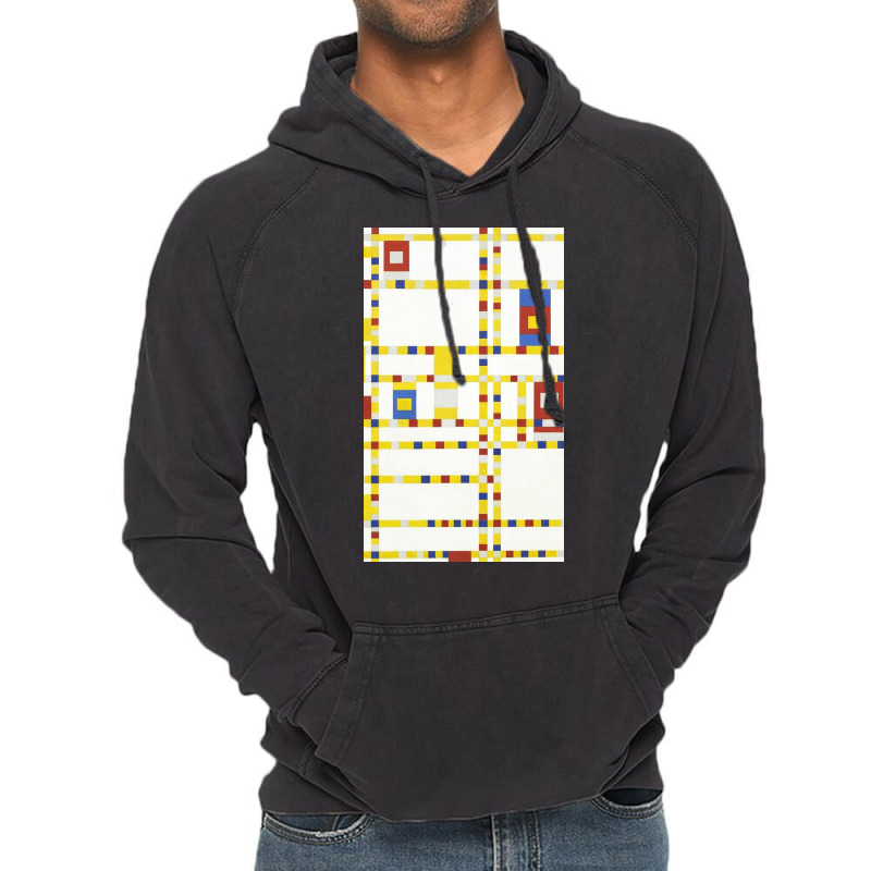 Piet Mondrian Broadway Boogie Woogie Vintage Hoodie by Dehartui | Artistshot