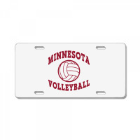 Minnesota Volleyball Classic Pullover Hoodie License Plate | Artistshot