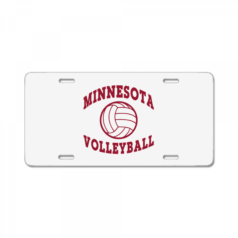 Minnesota Volleyball Classic Pullover Hoodie License Plate | Artistshot