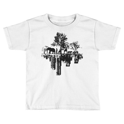 City Downtown Harajuku Funny Hipster Toddler T-shirt Designed By Riqo