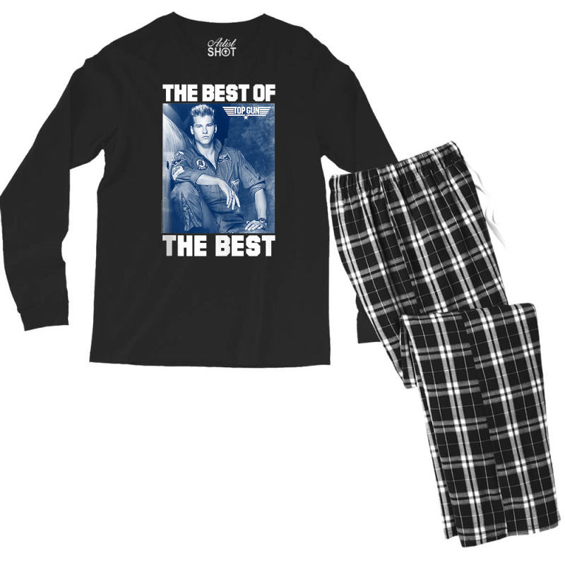 Top Gun The Best Of The Best Iceman Tank Top Men's Long Sleeve Pajama Set | Artistshot